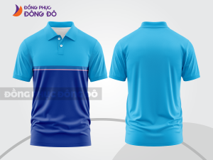 Mẫu thiết kế áo polo basic đồng phục công ty màu xanh da trời ctpb100