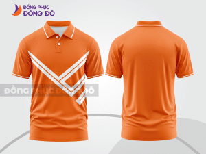 Mẫu thiết kế áo polo basic đồng phục doanh nghiệp đẹp màu cam ctpb1000