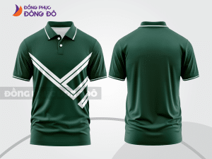Mẫu thiết kế áo polo basic đồng phục doanh nghiệp đẹp màu xanh rêu ctpb1002