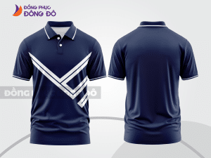 Mẫu thiết kế áo polo basic đồng phục doanh nghiệp đẹp màu xanh tím than ctpb1003