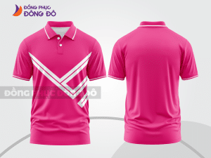 Mẫu thiết kế áo polo basic đồng phục doanh nghiệp đẹp màu hồng đậm ctpb1004