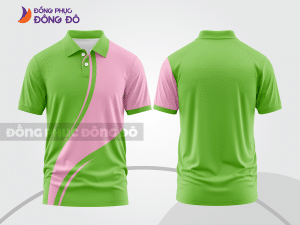 Mẫu thiết kế áo polo basic đồng phục doanh nghiệp đẹp màu xanh lá mạ ctpb1009