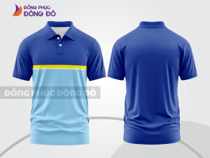 Mẫu thiết kế áo polo basic đồng phục công ty màu xanh dương ctpb101