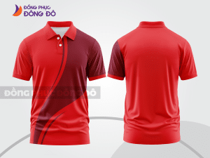 Mẫu thiết kế áo polo basic đồng phục doanh nghiệp đẹp màu đỏ tươi ctpb1014