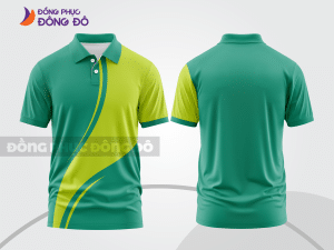 Mẫu thiết kế áo polo basic đồng phục doanh nghiệp đẹp màu xanh ngọc ctpb1020