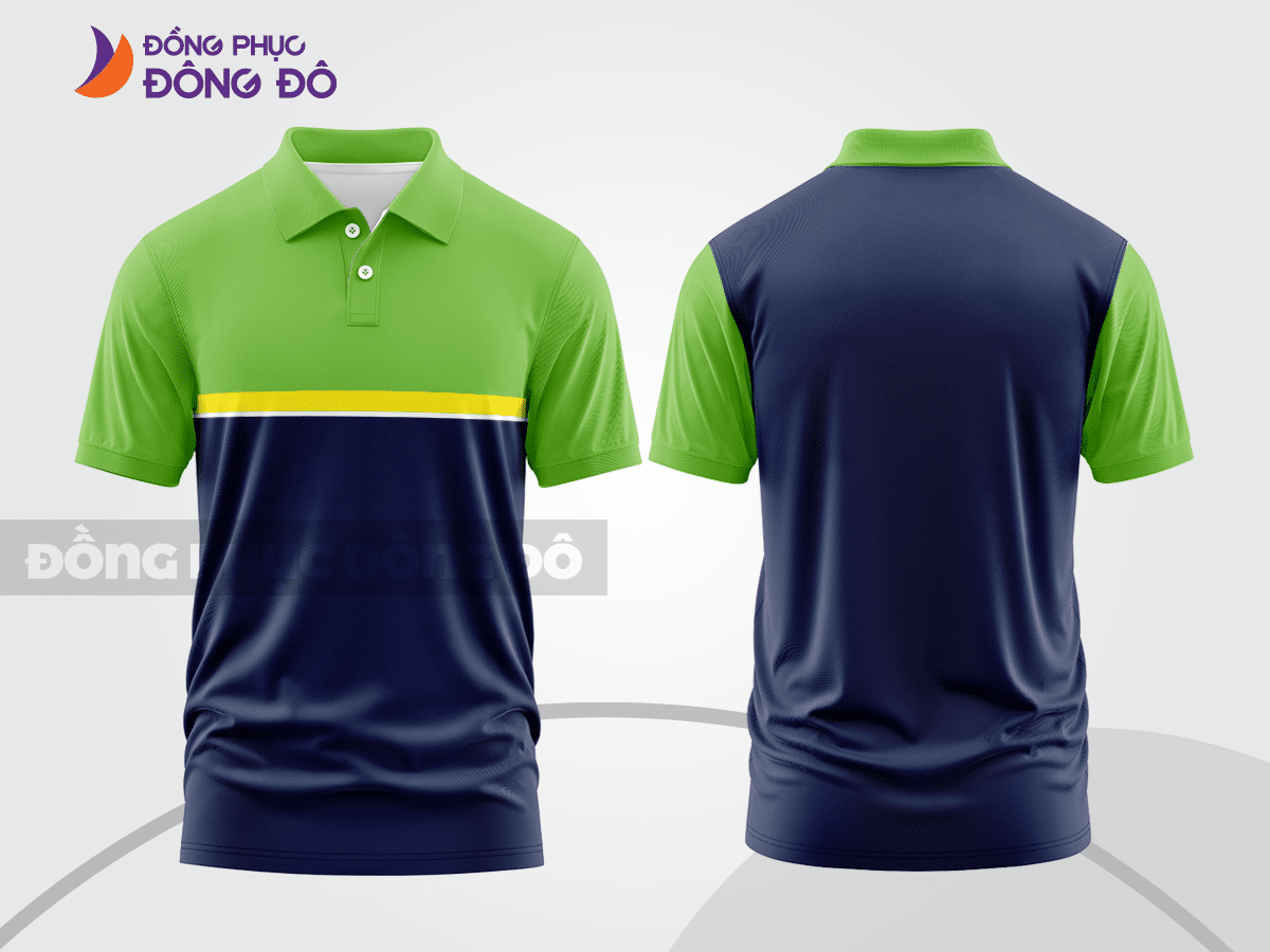 Mẫu thiết kế áo polo basic đồng phục công ty màu xanh tím than ctpb103