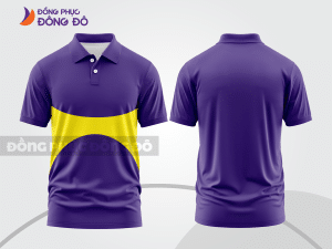 Mẫu thiết kế áo polo basic đồng phục doanh nghiệp đẹp màu tím ctpb1054