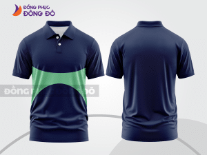 Mẫu thiết kế áo polo basic đồng phục doanh nghiệp đẹp màu xanh tím than ctpb1055