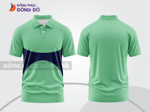 Mẫu thiết kế áo polo basic đồng phục doanh nghiệp đẹp màu xanh ngọc ctpb1060