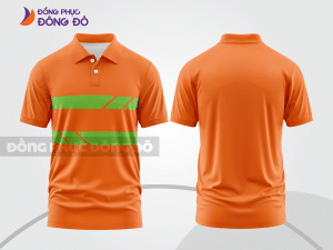 Mẫu thiết kế áo polo basic đồng phục doanh nghiệp đẹp màu cam ctpb1063