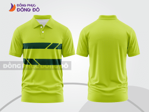 Mẫu thiết kế áo polo basic đồng phục doanh nghiệp đẹp màu xanh nõn chuối ctpb1065