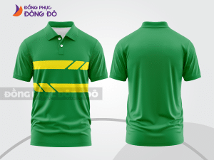 Mẫu thiết kế áo polo basic đồng phục doanh nghiệp đẹp màu xanh lá cây ctpb1067