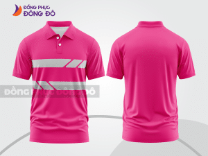 Mẫu thiết kế áo polo basic đồng phục doanh nghiệp đẹp màu hồng đậm ctpb1069