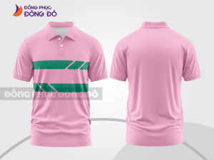 Mẫu thiết kế áo polo basic đồng phục doanh nghiệp đẹp màu hồng phấn ctpb1070