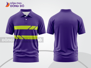 Mẫu thiết kế áo polo basic đồng phục doanh nghiệp đẹp màu tím ctpb1073