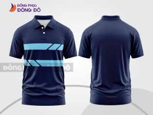 Mẫu thiết kế áo polo basic đồng phục doanh nghiệp đẹp màu xanh tím than ctpb1074