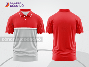 Mẫu thiết kế áo polo basic đồng phục công ty màu đỏ tươi ctpb108