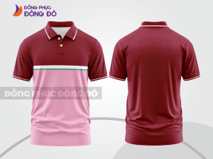 Mẫu thiết kế áo polo basic đồng phục công ty màu đỏ đô ctpb109
