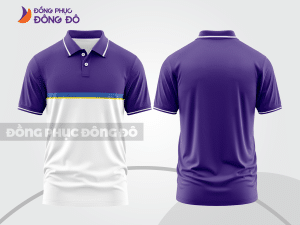 Mẫu thiết kế áo polo basic đồng phục công ty màu tím ctpb110