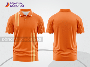 Mẫu thiết kế áo polo basic đồng phục công ty màu cam ctpb118