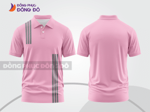 Mẫu thiết kế áo polo basic đồng phục công ty màu hồng phấn ctpb127