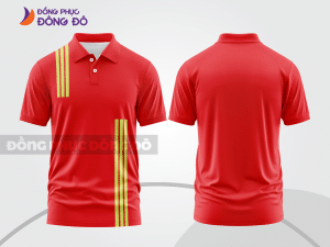 Mẫu thiết kế áo polo basic đồng phục công ty màu đỏ tươi ctpb128