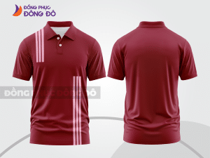Mẫu thiết kế áo polo basic đồng phục công ty màu đỏ đô ctpb129