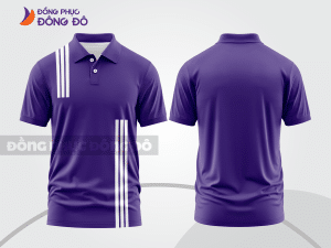 Mẫu thiết kế áo polo basic đồng phục công ty màu tím ctpb130