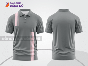 Mẫu thiết kế áo polo basic đồng phục công ty màu ghi xám ctpb133
