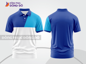 Mẫu thiết kế áo polo basic đồng phục công ty màu xanh dương ctpb145