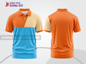 Mẫu thiết kế áo polo basic đồng phục công ty màu cam ctpb146