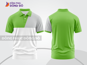 Mẫu thiết kế áo polo basic đồng phục công ty màu xanh lá mạ ctpb149