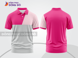 Mẫu thiết kế áo polo basic đồng phục công ty màu hồng đậm ctpb152