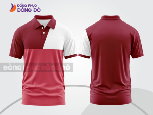 Mẫu thiết kế áo polo basic đồng phục công ty màu đỏ đô ctpb155