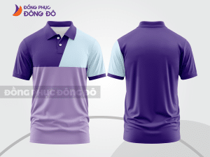 Mẫu thiết kế áo polo basic đồng phục công ty màu tím ctpb156