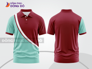 Mẫu thiết kế áo polo basic đồng phục công ty màu đỏ đô ctpb177