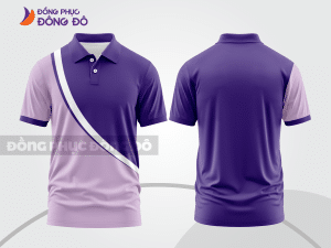 Mẫu thiết kế áo polo basic đồng phục công ty màu tím ctpb178