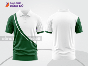 Mẫu thiết kế áo polo basic đồng phục công ty màu xanh rêu ctpb182