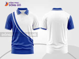 Mẫu thiết kế áo polo basic đồng phục công ty màu xanh dương ctpb184