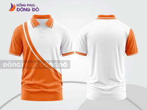 Mẫu thiết kế áo polo basic đồng phục công ty màu cam ctpb185