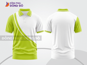 Mẫu thiết kế áo polo basic đồng phục công ty màu xanh nõn chuối ctpb187