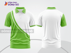 Mẫu thiết kế áo polo basic đồng phục công ty màu xanh lá mạ ctpb188