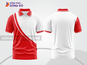 Mẫu thiết kế áo polo basic đồng phục công ty màu đỏ tươi ctpb191