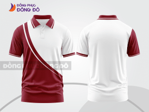 Mẫu thiết kế áo polo basic đồng phục công ty màu đỏ đô ctpb192