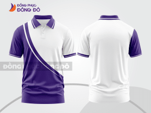 Mẫu thiết kế áo polo basic đồng phục công ty màu tím ctpb193