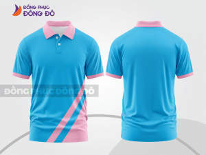 Mẫu thiết kế áo polo basic đồng phục công ty màu xanh da trời ctpb205