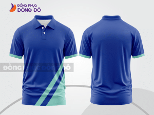 Mẫu thiết kế áo polo basic đồng phục công ty màu xanh dương ctpb206