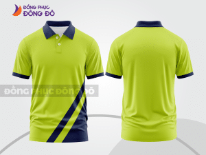 Mẫu thiết kế áo polo basic đồng phục công ty màu xanh nõn chuối ctpb207