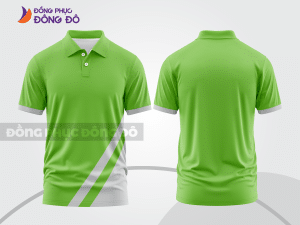 Mẫu thiết kế áo polo basic đồng phục công ty màu xanh lá mạ ctpb208