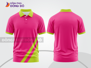 Mẫu thiết kế áo polo basic đồng phục công ty màu hồng đậm ctpb211